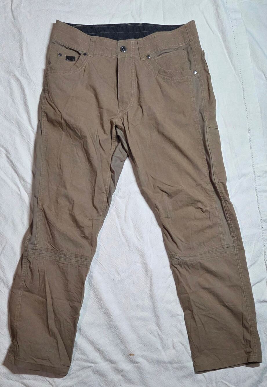 KÜHL Radikl Men's Hybrid Performance Hiking Pants 32x30 Brown Khaki Stretch